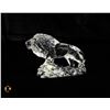 Image 1 : 24% LEAD CRYSTAL LION FIGURINE,