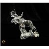 Image 1 : 24% LEAD CRYSTAL MOOSE FIGURINE,