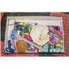 Image 1 : FLAT WITH ARTS & CRAFTS ITEMS - MARKERS,