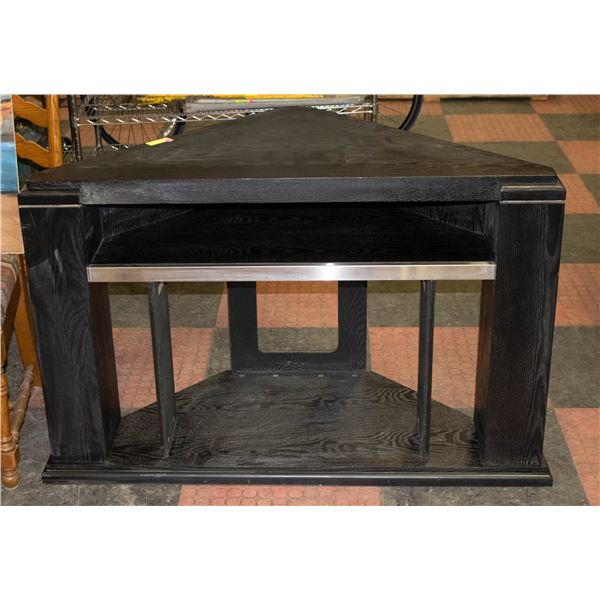 CORNER BLACK TV STAND