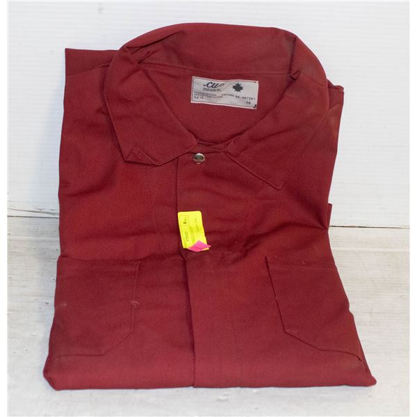 CW RED OVERALLS SIZE 58