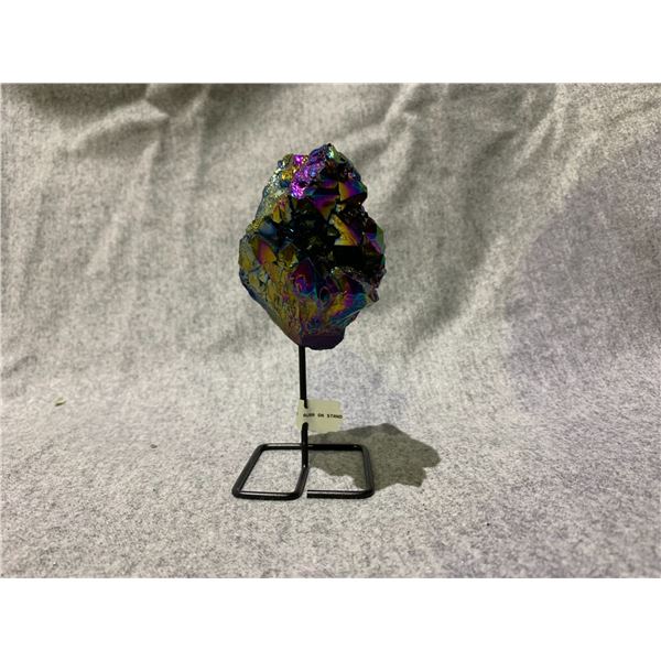 5" AMETHYST TITANIUM AURA ON STAND RETAIL $750