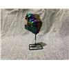 Image 2 : 5" AMETHYST TITANIUM AURA ON STAND RETAIL $750