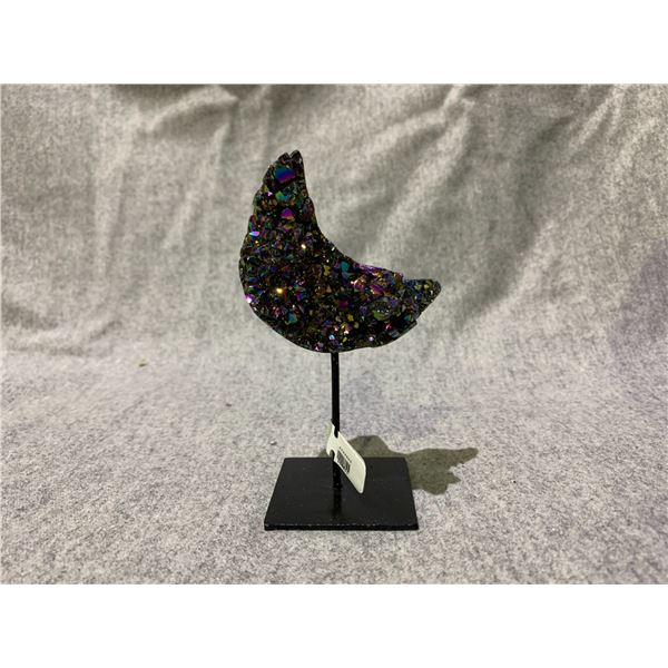 AMETHYST TITANIUM AURA ON METAL STAND RETAIL $600