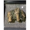 Image 2 : NATURAL CRYSTAL STONE ELEPHANT SCULPTURE RETAIL $380