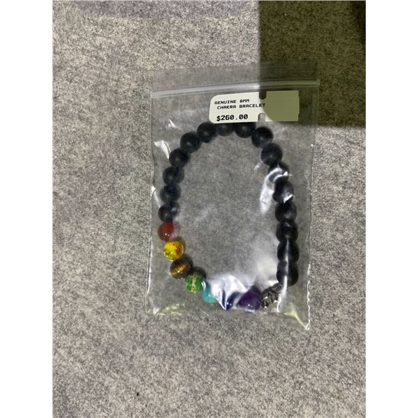 GENUINE 8MM CHAKRA BRACELET RETAIL $260