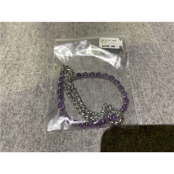 AMETHYST BRACELET RETAIL $240