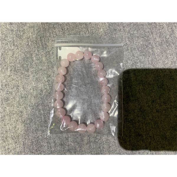 NEW 8MM ROSE QUARTZ BRACELET RETAIL $240