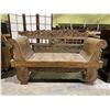 Image 1 : HAND-CARVED BENCH 69" X 24" X 40"