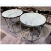 Image 2 : 2 ROUND END TABLES 24"
