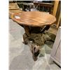 Image 2 : LIVE EDGE WOOD ROUND END TABLE 28" X 27"