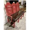 Image 2 : VINTAGE 3 SEAT CANE BACK BENCH