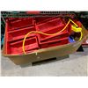 Image 2 : ASSORTED ITEMS INCLUDING; TOOLBOX WITH ASSORTED TOOL CONTENTS & BOX OF ORGANIZERS & FLOOR MATS