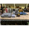 Image 1 : ASSORTED TOOLS INCLUDING; POWERFIST RECIPROCATING SAW, PORTABLE JUMP STARTER, SPADE BIT SET & MORE