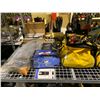 Image 2 : ASSORTED TOOLS INCLUDING; BLACK & DECKER DRAGSTER BELT SANDER, AIRLESS SPRAYER, ASSORTED BIT SETS &