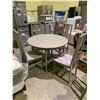 Image 2 : ROUND DINING TABLE WITH 4 CHAIRS