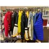 Image 2 : RACK & BOX OF ASSORTED CLOTHING (RACK NOT INCLUDED)