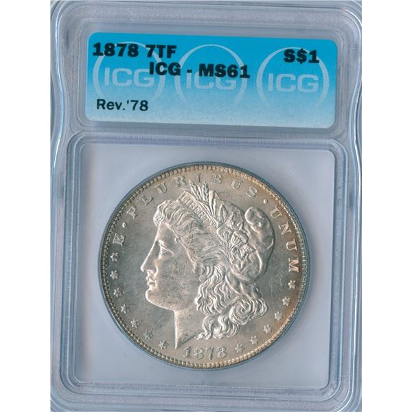 1878 7TF USA Morgan Silver Dollar