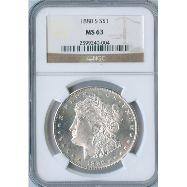 1880-S - 1880/9 Hot 50 - USA Morgan Silver Dollar