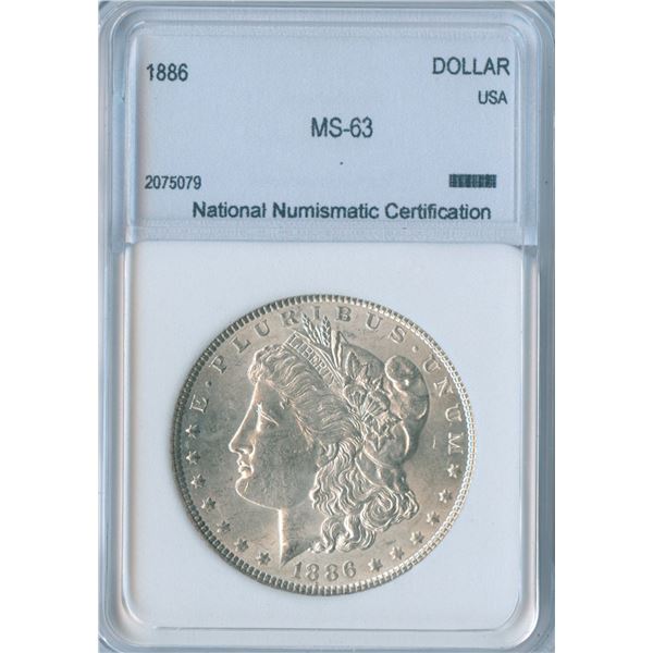 1886 USA Morgan Silver Dollars