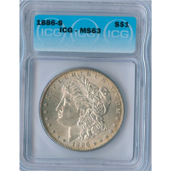 1886-S USA Morgan Silver Dollar