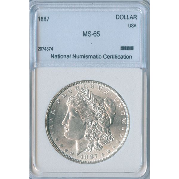 1887 USA Morgan Silver Dollars
