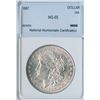 Image 1 : 1887 USA Morgan Silver Dollar