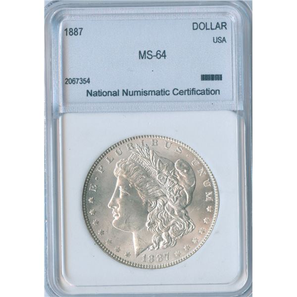 1887 USA Morgan Silver Dollars