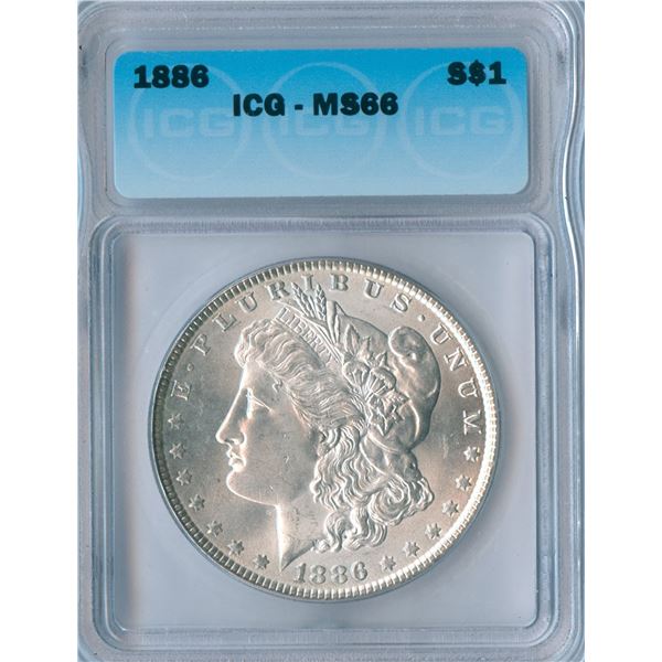 1886 USA Morgan Silver Dollar