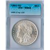 Image 1 : 1891-CC USA Morgan Silver Dollar