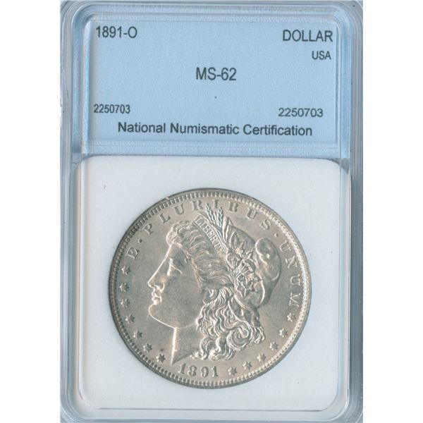 1891-O USA Morgan Silver Dollar