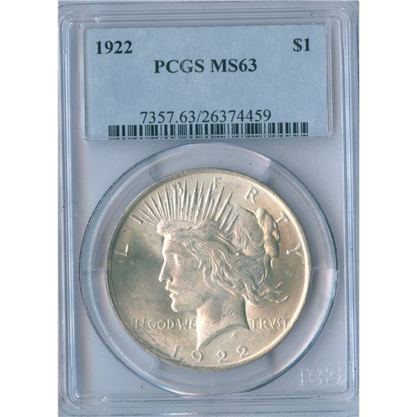 1922 USA Morgan Silver Dollar