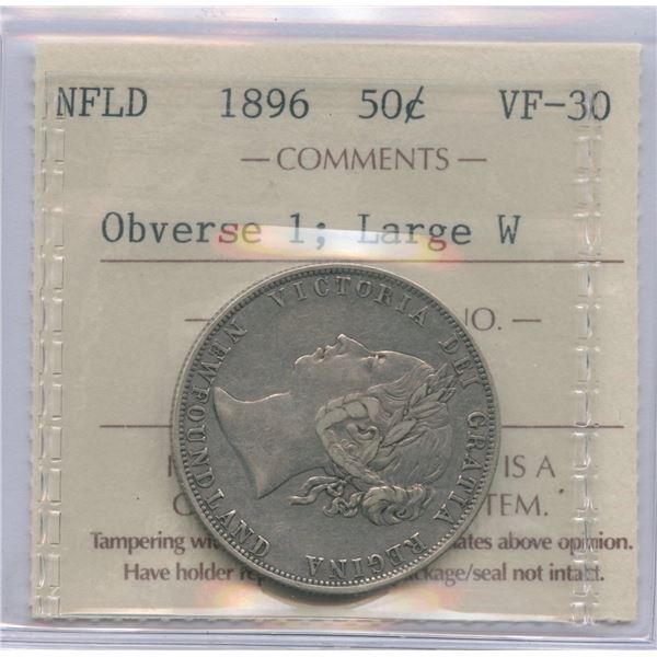 1896 Newfoundland Fifty Cents
