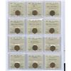 Image 1 : Canadian Small Cents - ICCS Graded Lot of 40 Part 3