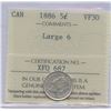 Image 1 : 1886 Five Cents - Large 6