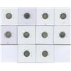 Image 2 : 1858 - 1900 Five Cents - Lot of 10