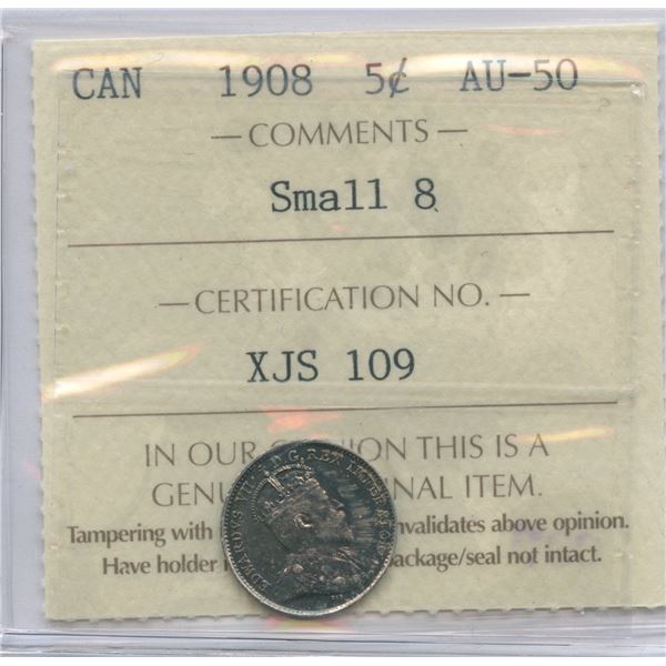 1908 Five Cents