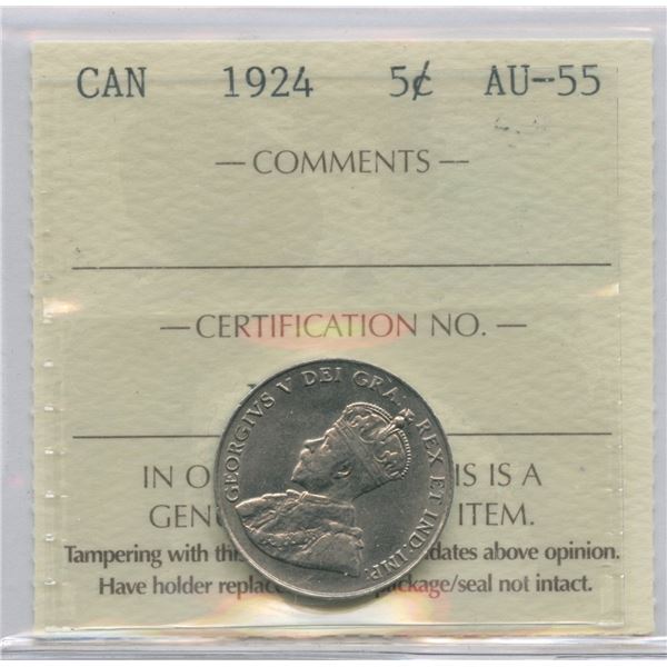 1924 Five Cents