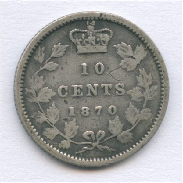 1870 Ten Cents - Wide 0/0