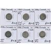 Image 1 : 1888 - 1898 Ten Cents - Lot of 6