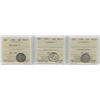 Image 1 : Canadian ICCS Graded Ten Cents Trio