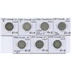 Image 1 : 1880H - 1892 Twenty-Five Cents - Lot of 7