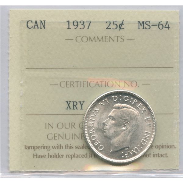 1937 Twenty-Five Cents