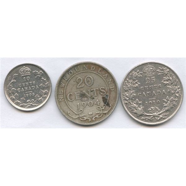 Canadian Coin Lot of 3