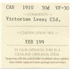 Image 3 : 1910 Fifty Cents - Victorian Leaves