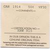 Image 3 : 1914 Fifty Cents