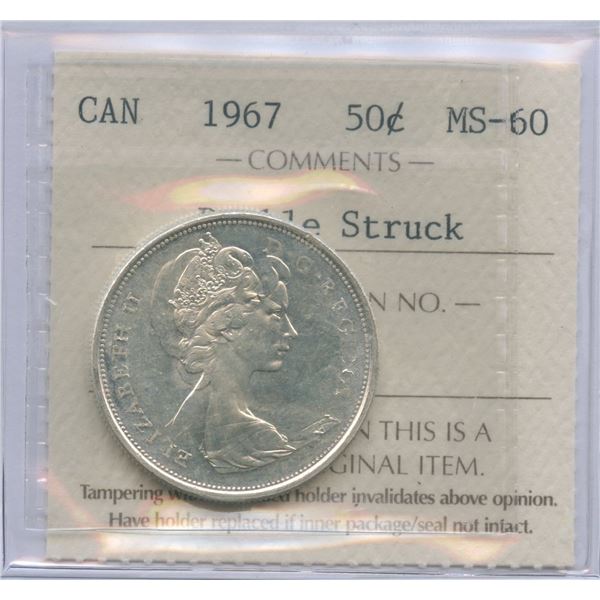 1967 Fifty Cents - Double Struck