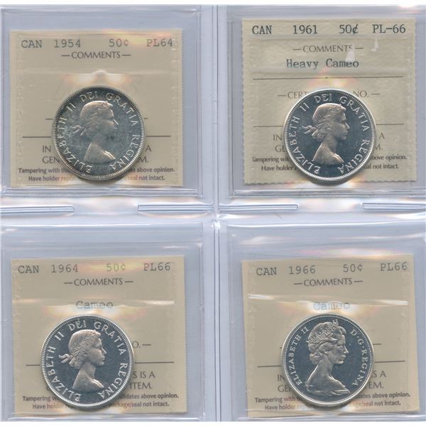 Proof-Like Fifty Cents - ICCS Group of 4