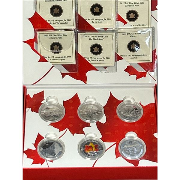 2013 O Canada Fine Silver $10 Complete Set