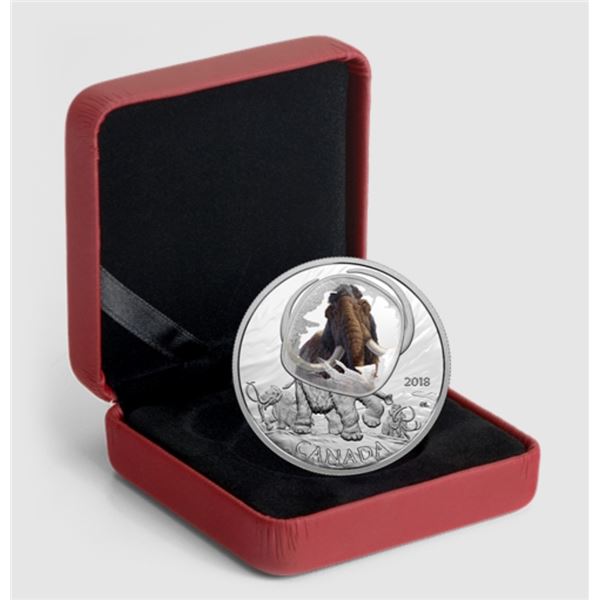 Canada 2018 $20 Frozen in Ice - Woolly Mammoth Fine Silver Coin